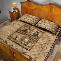 Black Cowboy Quilt Bed Set Melanin Black History Western Grunge - Wonder Print Shop