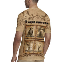Black Cowboy Rugby Jersey Melanin Black History Western Grunge - Wonder Print Shop