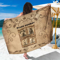 Black Cowboy Sarong Melanin Black History Western Grunge - Wonder Print Shop