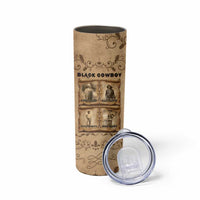 Black Cowboy Skinny Tumbler Melanin Black History Western Grunge - Wonder Print Shop