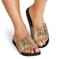 Black Cowboy Slide Sandals Melanin Black History Western Grunge - Wonder Print Shop