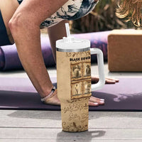 Black Cowboy Tumbler With Handle Melanin Black History Western Grunge - Wonder Print Shop