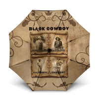 Black Cowboy Umbrella Melanin Black History Western Grunge - Wonder Print Shop