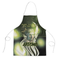 Ancient Greek Artemis Apron Goddess Of The Moon - Wonder Print Shop