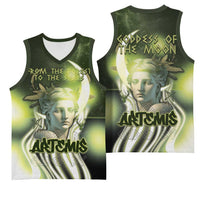 Ancient Greek Artemis Basketball Jersey Goddess Of The Moon - Wonder Print Shop