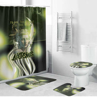 Ancient Greek Artemis Bathroom Set Goddess Of The Moon - Wonder Print Shop