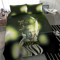 Ancient Greek Artemis Bedding Set Goddess Of The Moon - Wonder Print Shop