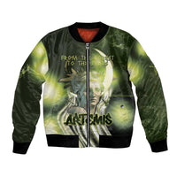 Ancient Greek Artemis Bomber Jacket Goddess Of The Moon - Wonder Print Shop