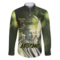 Ancient Greek Artemis Family Matching Off Shoulder Maxi Dress and Hawaiian Shirt Goddess Of The Moon - Wonder Print Shop