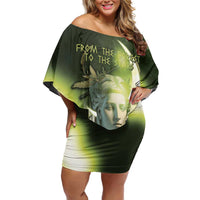 Ancient Greek Artemis Family Matching Off Shoulder Short Dress and Hawaiian Shirt Goddess Of The Moon - Wonder Print Shop