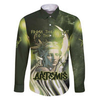 Ancient Greek Artemis Family Matching Puletasi and Hawaiian Shirt Goddess Of The Moon - Wonder Print Shop