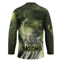 Ancient Greek Artemis Hockey Jersey Goddess Of The Moon - Wonder Print Shop