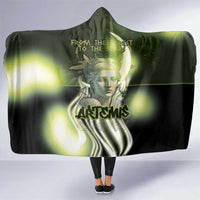 Ancient Greek Artemis Hooded Blanket Goddess Of The Moon - Wonder Print Shop