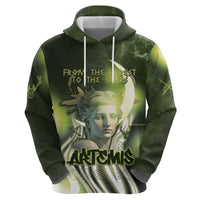 Ancient Greek Artemis Hoodie Goddess Of The Moon - Wonder Print Shop