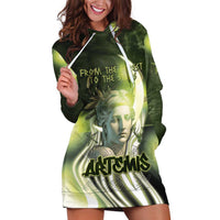 Ancient Greek Artemis Hoodie Dress Goddess Of The Moon - Wonder Print Shop