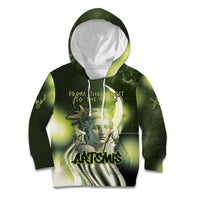 Ancient Greek Artemis Kid Hoodie Goddess Of The Moon - Wonder Print Shop