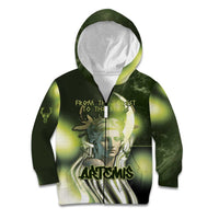 Ancient Greek Artemis Kid Hoodie Goddess Of The Moon - Wonder Print Shop
