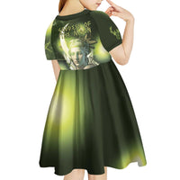 Ancient Greek Artemis Kid Short Sleeve Dress Goddess Of The Moon - Wonder Print Shop