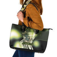 Ancient Greek Artemis Leather Tote Bag Goddess Of The Moon - Wonder Print Shop