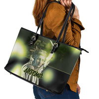 Ancient Greek Artemis Leather Tote Bag Goddess Of The Moon - Wonder Print Shop