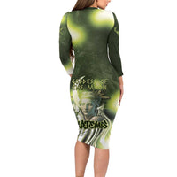 Ancient Greek Artemis Long Sleeve Bodycon Dress Goddess Of The Moon - Wonder Print Shop