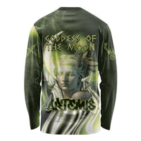 Ancient Greek Artemis Long Sleeve Shirt Goddess Of The Moon - Wonder Print Shop