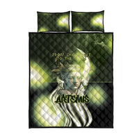 Ancient Greek Artemis Quilt Bed Set Goddess Of The Moon - Wonder Print Shop