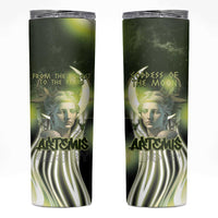 Ancient Greek Artemis Skinny Tumbler Goddess Of The Moon - Wonder Print Shop