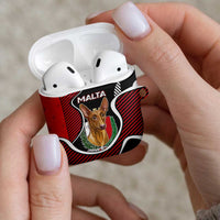 Malta AirPods Case Pharaoh Hound In Coat Of Arms - Wonder Print Shop