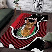 Malta Area Rug Pharaoh Hound In Coat Of Arms - Wonder Print Shop