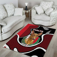 Malta Area Rug Pharaoh Hound In Coat Of Arms - Wonder Print Shop