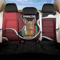 Malta Back Car Seat Cover Pharaoh Hound In Coat Of Arms - Wonder Print Shop