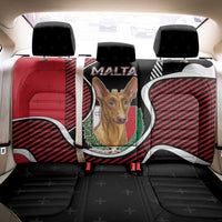 Malta Back Car Seat Cover Pharaoh Hound In Coat Of Arms - Wonder Print Shop