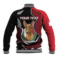 Personalized Malta Baseball Jacket Pharaoh Hound In Coat Of Arms - Wonder Print Shop