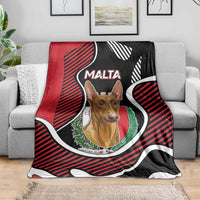 Malta Blanket Pharaoh Hound In Coat Of Arms - Wonder Print Shop