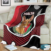 Malta Blanket Pharaoh Hound In Coat Of Arms - Wonder Print Shop