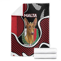 Malta Blanket Pharaoh Hound In Coat Of Arms - Wonder Print Shop