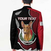 Personalized Malta Blazer Pharaoh Hound In Coat Of Arms - Wonder Print Shop
