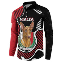 Personalized Malta Button Sweatshirt Pharaoh Hound In Coat Of Arms - Wonder Print Shop