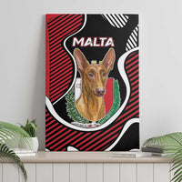 Malta Canvas Wall Art Pharaoh Hound In Coat Of Arms - Wonder Print Shop