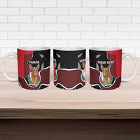 Personalized Malta Ceramic Mug Pharaoh Hound In Coat Of Arms - Wonder Print Shop