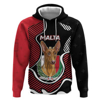 Personalized Malta Hoodie Pharaoh Hound In Coat Of Arms - Wonder Print Shop