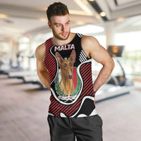 Personalized Malta Men Tank Top Pharaoh Hound In Coat Of Arms - Wonder Print Shop