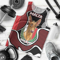 Personalized Malta Men Tank Top Pharaoh Hound In Coat Of Arms - Wonder Print Shop