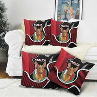 Malta Pillow Cover Pharaoh Hound In Coat Of Arms - Wonder Print Shop