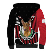 Personalized Malta Sherpa Hoodie Pharaoh Hound In Coat Of Arms - Wonder Print Shop