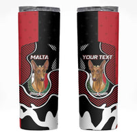 Personalized Malta Skinny Tumbler Pharaoh Hound In Coat Of Arms - Wonder Print Shop