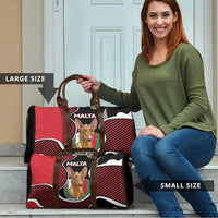 Malta Travel Bag Pharaoh Hound In Coat Of Arms - Wonder Print Shop