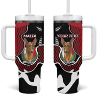 Personalized Malta Tumbler With Handle Pharaoh Hound In Coat Of Arms - Wonder Print Shop