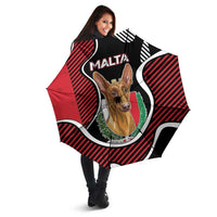 Malta Umbrella Pharaoh Hound In Coat Of Arms - Wonder Print Shop